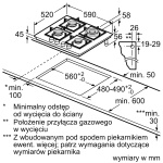 PŁYTA GAZOWA NA SZKLE BOSCH PPH6A6B20