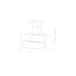 OKAP PRZYŚCIENNY ELICA WISE WH/A/90 PRF0125672