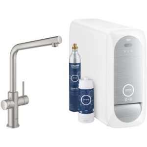 Grohe Blue Home zestaw startowy z baterią kuchenną stal nierdzewna 31454DC1