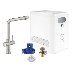 Grohe Blue Professional Zestaw z wylewką w kształcie L 31347DC3 stal nierdzewna