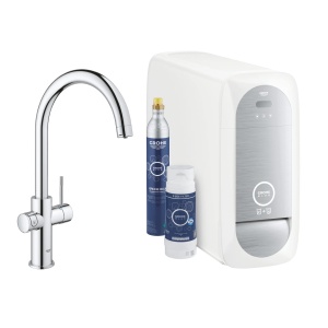 Grohe Blue Home Zestaw startowy z wylewką w kształcie C  31455001 w kolorze chrom