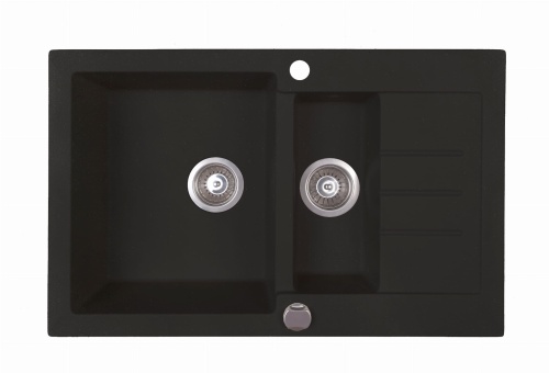 ZLEWOZMYWAK GRANIOWY BERG UNIT BRG12513 1,5 COMPACT MOC CZARNY METALIK - DOSTAWA GRATIS