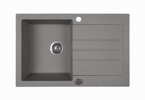 ZLEWOZMYWAK GRANITOWY BERG UNIT BRG1011 1,0 OC STALOWY METALIK - DOSTAWA GRATIS