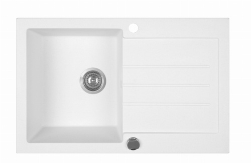 ZLEWOZMYWAK GRANITOWY BERG UNIT BRG1611 1,0 OC BIAŁY ALABASTER - DOSTAWA GRATIS