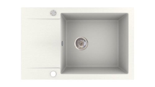 ZLEWOZMYWAK GRANITOWY BERG ELEMENT BRL1611A 1,0 MOC BIAŁY ALABASTER - DOSTAWA GRATIS