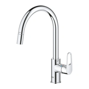 GROHE BATERIA BAUFLOW OHM SINK C-SPOUT PULL-OUT MOUSS.  30549000