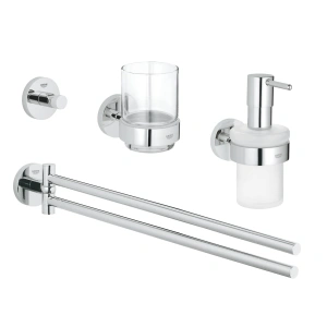 Grohe zestaw akcesoriów łazienkowych  Essentials 40846001 4-pak od ręki !!