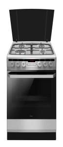 AMICA KUCHNIA 58GEH3.31HZPTADA(XX) WOLNOSTOJĄCA GAZOWO-ELEKTRYCZNA 50CM INOX
