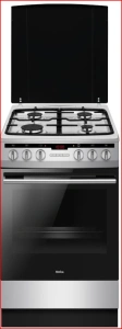 AMICA KUCHNIA 57GE3.33HZPTADPA(XX) WOLNOSTOJĄCA GAZOWO-ELEKTRYCZNA 50CM INOX