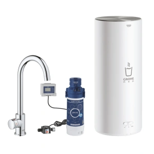 GROHE RED II SYSTEM KUCHENNY, KOLOR CHROM, JEDNOUCHWYTOWY, WYLEWKA C, Z BOJLEREM