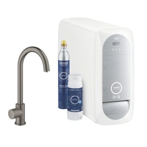 GROHE BLUE HOME SYSTEM KUCHENNY, KOLOR HARD GRAPHITE, ZESTAW DOMOWY, WYLEWKA C