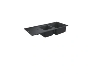 GROHE K400 ZLEWOZMYWAK, 1,5-KOMOROWY, KOLOR CZARNY, 80, 116/50 CM, ODWRACALNY