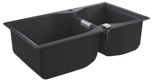 GROHE K700 ZLEWOZMYWAK, 2-KOMOROWY, KOLOR CZARNY, 100, 90/50 CM, ODWRACALNY