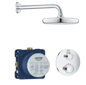 GROHE GROHTHERM CONC. THM SET SHW. RD +HEADSHW BATHROOM FITTINGS