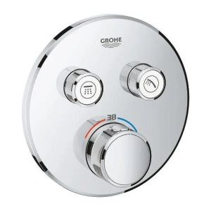 GROHE GROHTHERM SMARTCONTROL ELEMENT ZEWNĘTRZNY PODTYNKOWY, KOLOR CHROM, OKRĄGŁY