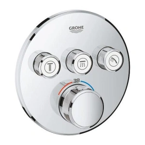 GROHE GROHTHERM SMARTCONTROL ELEMENT ZEWNĘTRZNY PODTYNKOWY, KOLOR CHROM, OKRĄGŁY