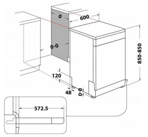 WHIRLPOOL ZMYWARKA 60 CM W2FHD624 WOLNOSTOJĄCA