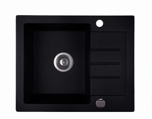 ZLEWOZMYWAK GRANITOWY BERG UNIT BRG1211A 1,0 MOC CZARNY METALIK - DOSTAWA GRATIS