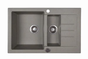 ZLEWOZMYWAK GRANIOWY BERG UNIT BRG10513 1,5 COMPACT MOC STALOWY METALIK - DOSTAWA GRATIS