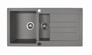 ZLEWOZMYWAK GRANIOWY BERG UNIT BRG1051 1,5 OC STALOWY METALIK - DOSTAWA GRATIS