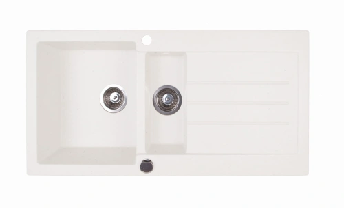 ZLEWOZMYWAK GRANIOWY BERG UNIT BRG1651 1,5 OC BIAŁY ALABASTER - DOSTAWA GRATIS