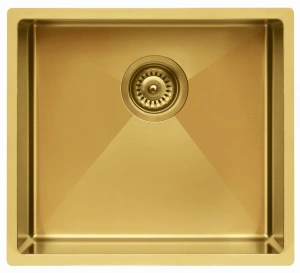 ZLEWOZMYWAK BERG ZŁOTY STALOWY QUADRO GOLD - DOSTAWA GRATIS